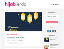 Tablet Screenshot of hijabtrendz.com